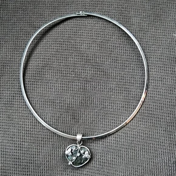Etsy Floating Heart Bangle Necklace - Picture 12 of 15